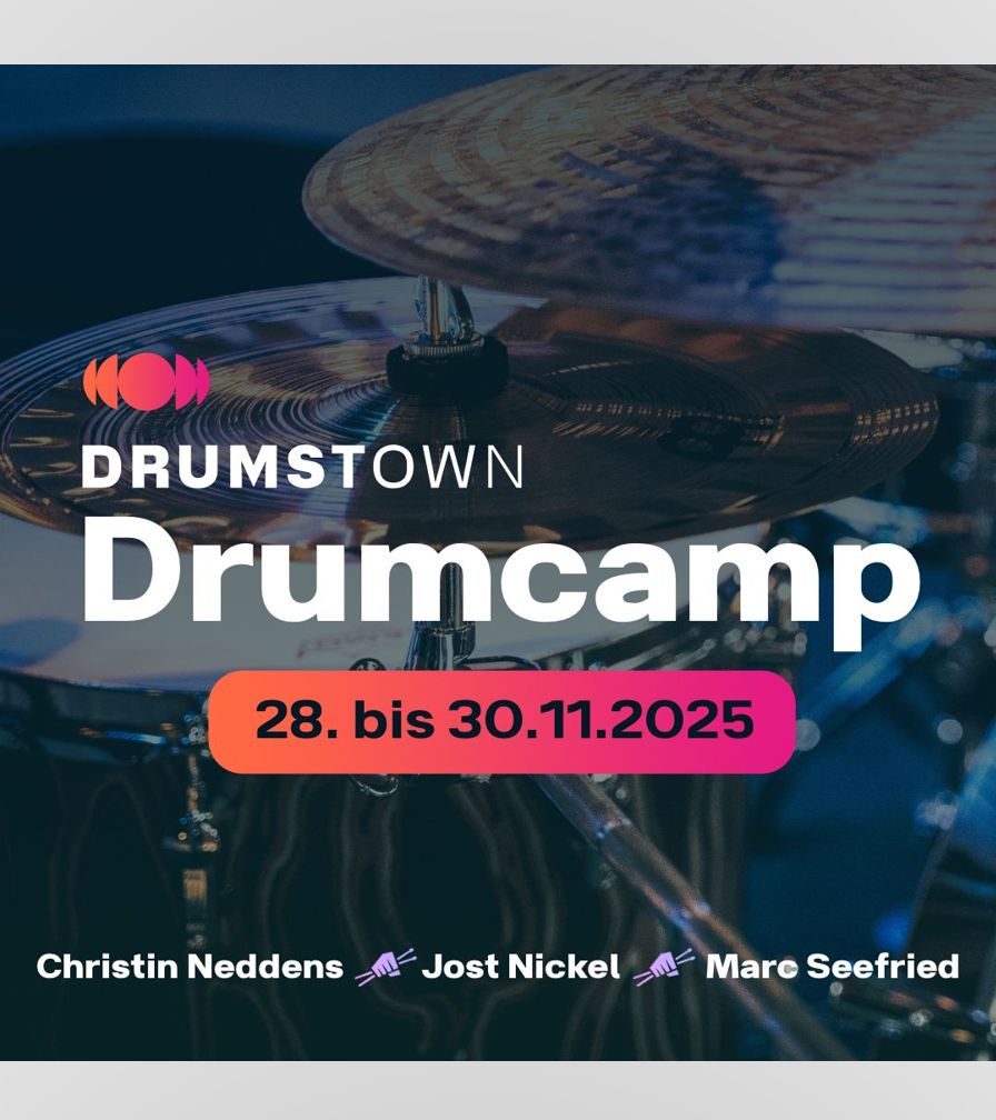 #Ticket zum DRUMSTOWN Drumcamp ohne Unterkunft