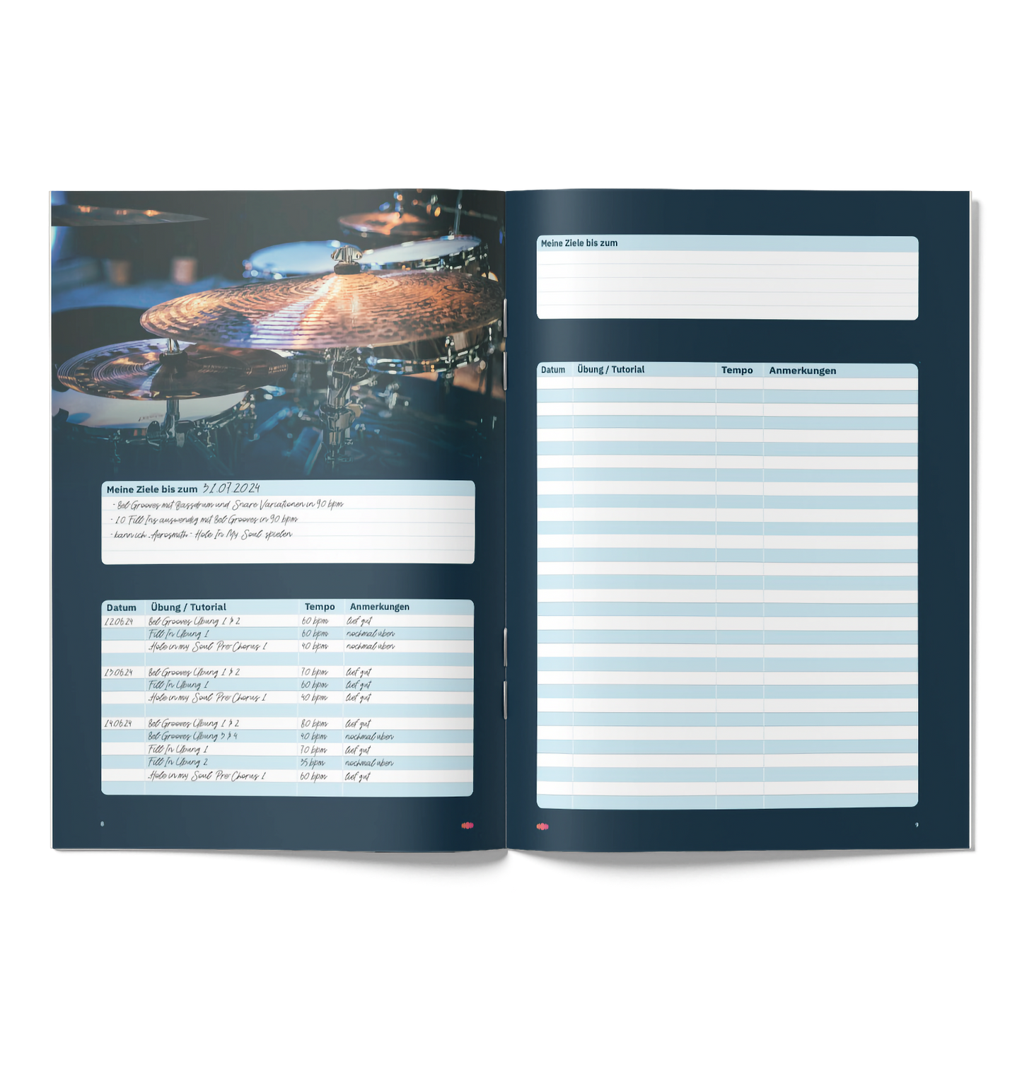 Das DRUMSTOWN Übungstagebuch