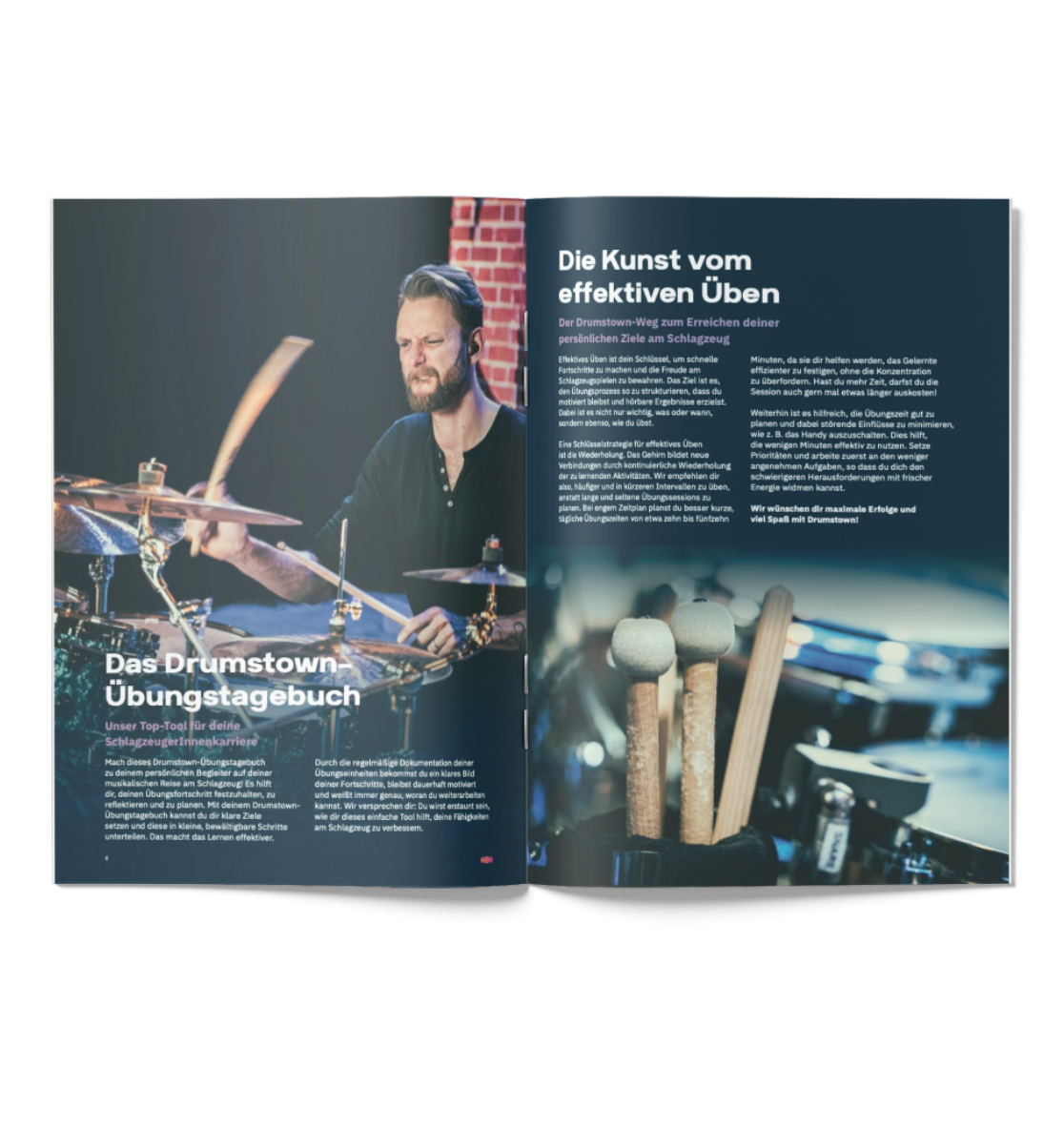 Das DRUMSTOWN-Übungstagebuch