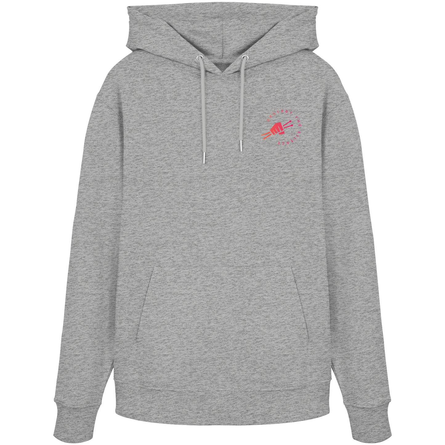 Organic Hoodie "Destroy The Silence" (klein)
